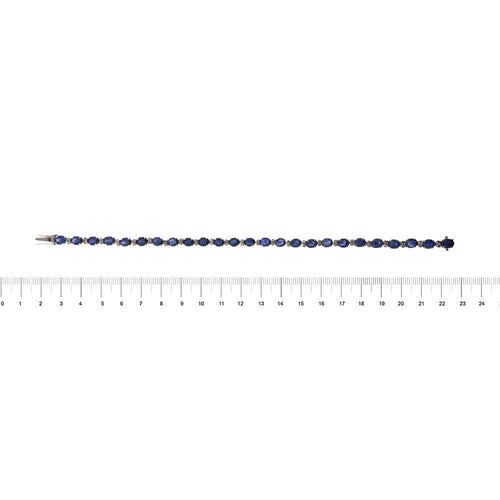 Bracelet Bracelet tennis saphirs et diamants 58 Facettes 30332