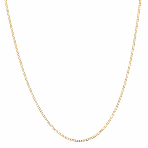 Collier Chaine en or jaune maille gourmette limée 58 Facettes 19-211A