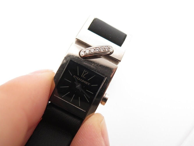 Montre montre CHAUMET lien 38mm or blanc 18k diamants quartz 58 Facettes 257201