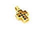 Pendentif Pendentif Croix Or jaune Saphir 58 Facettes 06569CD