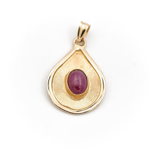 Pendentif Pendentif Or jaune Rubis 58 Facettes 1732058CN
