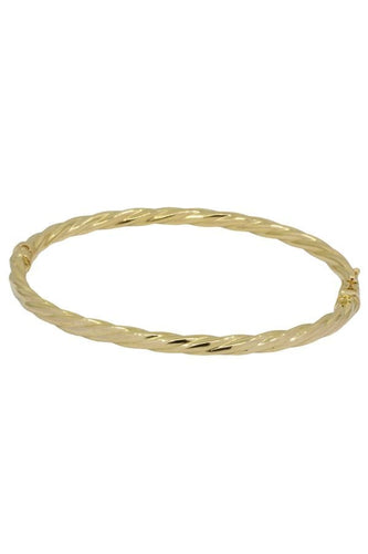 Bracelet BRACELET JONC OUVRANT TORSADÉ 58 Facettes 048261