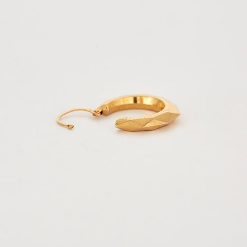 Boucles d'oreilles Boucles d'oreilles Créoles facettées Or jaune 58 Facettes