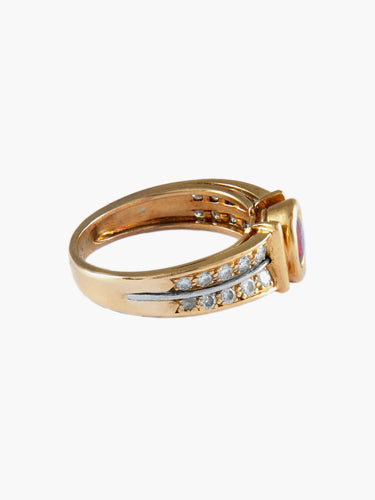 Bague 54 BAGUE FRED OR JAUNE RUBIS & DIAMANTS 58 Facettes BO/130018