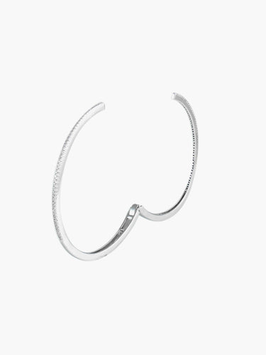 Bracelet Bracelet Double Jonc Diamants 58 Facettes