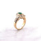 Bague Bague émeraude poire et diamants 58 Facettes
