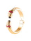 Bracelet Bracelet jonc en or jaune, saphirs, diamants et rubis 58 Facettes