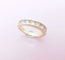 Bague 54 Demi Alliance Diamants 0,70 carat Or Jaune 58 Facettes AA 1612