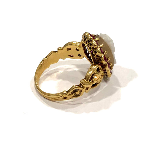 Bague Bague en Or jaune & camée 58 Facettes