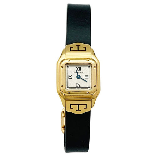 Montre Montre Cartier, "Mini Panthère", or jaune sur caoutchouc. 58 Facettes 27799