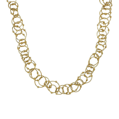 Collier Sautoir maille jaseron or jaune. 58 Facettes 31287