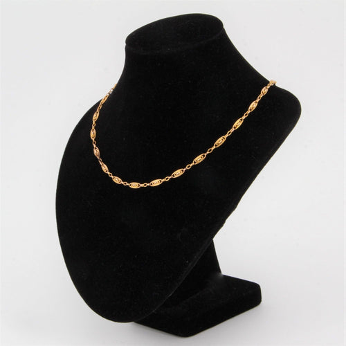 Collier Chaîne de montre en or rose ancienne 58 Facettes 21-586