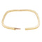 Bracelet Bracelet LUCKY ONE Jonc Rectangle Or Jaune 58 Facettes 58FBJCARE02
