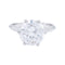 Bague 50 Solitaire platine, or blanc, diamant 2,30 cts. 58 Facettes 32182