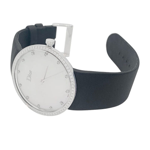 Montre Montre Dior, "La D de Dior", acier, nacre, diamants. 58 Facettes 32213