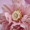Pendentif Médaillon ancien or rose ciselé diamant 58 Facettes 19-631A