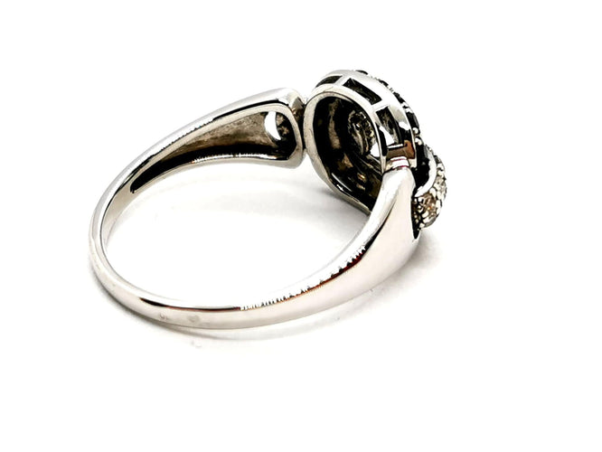 Bague 54 Bague Or blanc Diamant 58 Facettes 1292132CN
