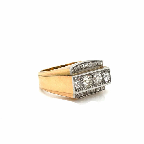 Bague 63 Bague Cocktail Art Déco Diamants 58 Facettes