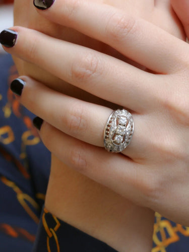Bague Bague boule vintage diamants 58 Facettes J13