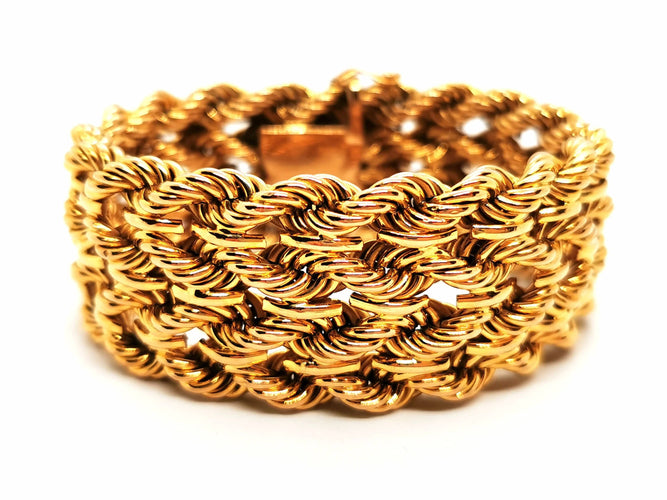 Bracelet Bracelet Manchette Or jaune 58 Facettes 1597836CN