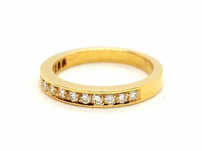 Bague 53 Bague Alliance Or jaune Diamant 58 Facettes 578768RV