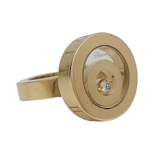 Bague 51 Bague Chopard, "Happy Spirit", or jaune, diamant. 58 Facettes 31033