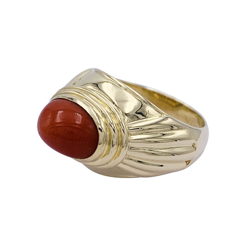 Bague 53 Bague Boucheron, Jaïpur, or jaune, corail. 58 Facettes 32506