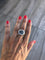 Bague Bague or rose sablé Pomellato une aigue marine 58 Facettes