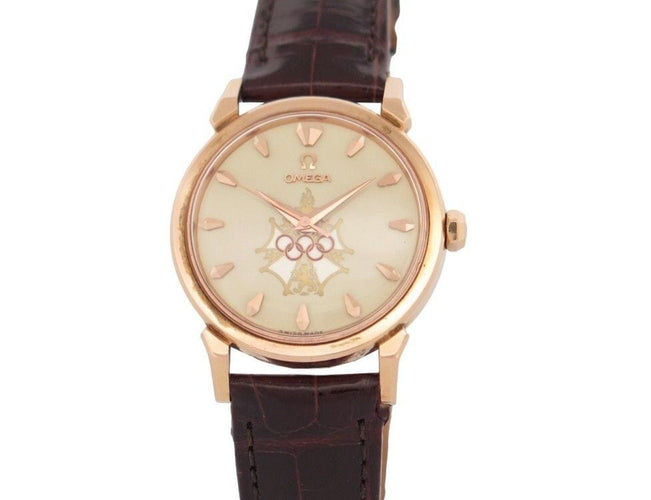 Montre vintage montre OMEGA 2850 sc seamaster xvi j.o melbourne auto 34mm or 18k 58 Facettes 246801
