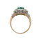Bague 52 Bague marguerite émeraude entourage diamants. 58 Facettes 30754