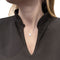 Collier Chaîne et pendentif Chaumet modèle "Anneau" en or blanc, diamant. 58 Facettes 32077