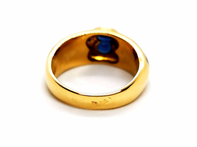 Bague 54 Bague Or jaune Saphir 58 Facettes 1161973CD