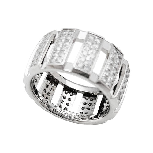 Bague 52 Bague Chaumet, "Class One", or blanc, diamants. 58 Facettes 30988