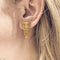 Boucles d'oreilles Boucles d'oreilles Stern "Filament" en or jaune et diamants. 58 Facettes 30828