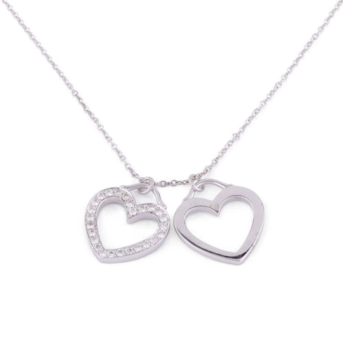 Collier Tiffany & Co collier en or gris et diamant 58 Facettes 0