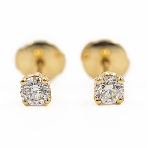 Boucles d'oreilles Boucles d'oreilles Puces Or jaune Diamant 58 Facettes 2107641CN