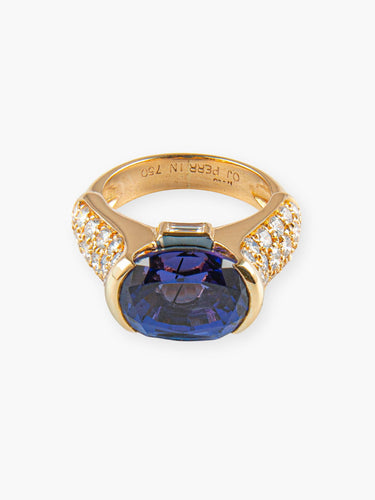 Bague 52 Bague OJ PERRIN Tanzanite et Diamants 58 Facettes