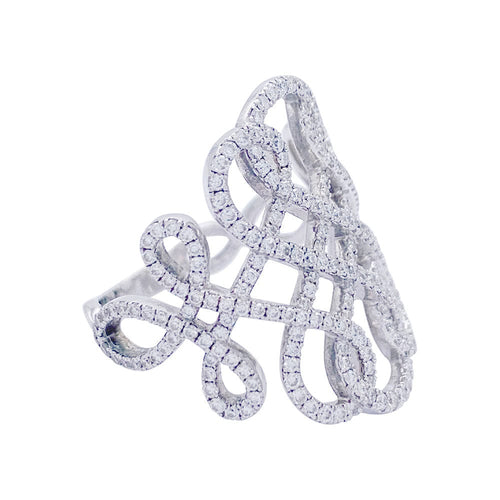 Bague 54 Bague Messika, "Promess", or blanc, diamants. 58 Facettes 33608