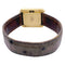 Montre Montre Poiray, Ma Première, en or jaune, bracelet cuir interchangeable. 58 Facettes 32581