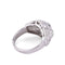 Bague Bague dôme en platine, diamants 58 Facettes 1