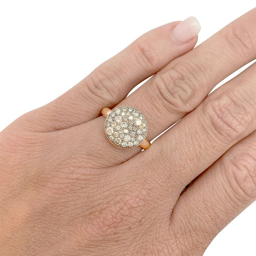 Bague 52 Bague Pomellato, "Sabbia", or rose, diamants bruns. 58 Facettes 31529