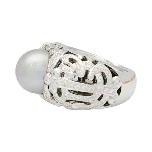 Bague 55 Bague Dior, "Désirée", or blanc, diamants. 58 Facettes 31440