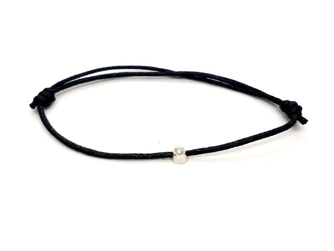 Bracelet Bracelet Cordon Or blanc Diamant 58 Facettes 578850RV