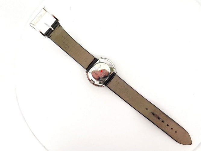 Montre montre POIRAY ma premiere ronde 30 mm en acier palladie diamants quartz 58 Facettes 252681