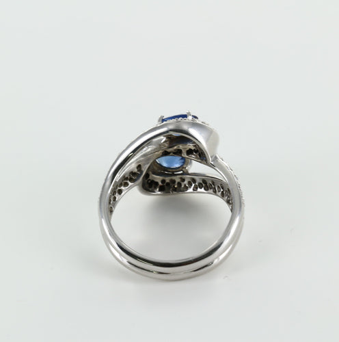 Bague 58 Bague Toi & Moi saphirs et diamants 58 Facettes