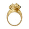 Bague 53 Bague Cartier, "Kozra", en or jaune, émeraude, onyx. 58 Facettes 31946