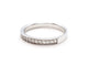 Bague 54 Bague Alliance Or blanc Diamant 58 Facettes 06350CD