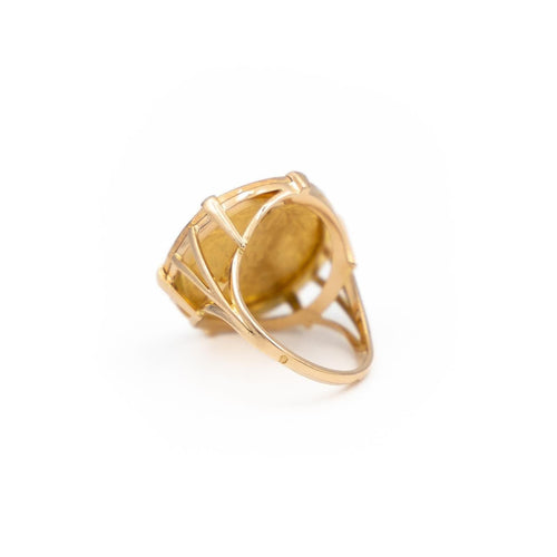 Bague 56 Bague Pièce Or jaune 58 Facettes 1637029CN