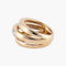 Bague 52 / Or Jaune / Diamants BAGUE "TROIS ANNEAUX" OR & DIAMANTS 58 Facettes BO/220022 RIV