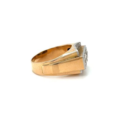 Bague 63 Bague Cocktail Art Déco Diamants 58 Facettes
